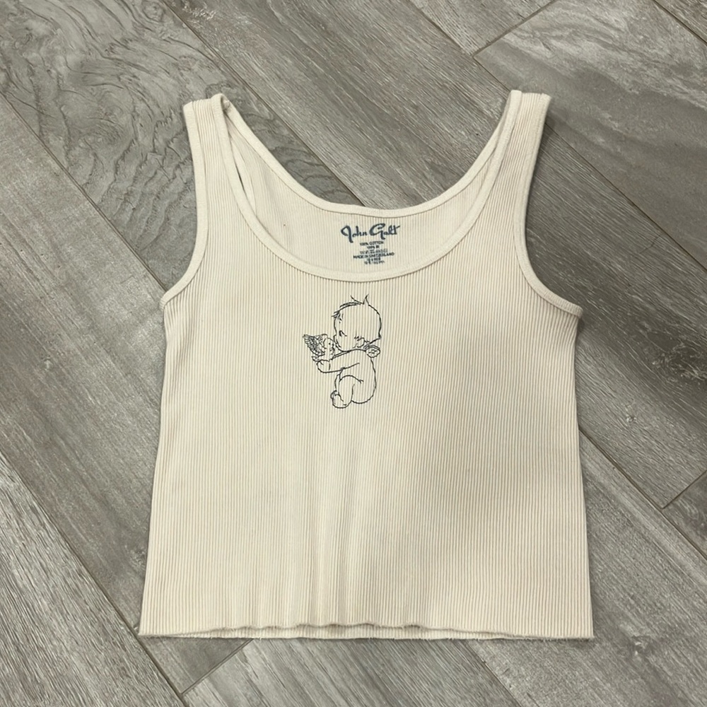 Brandy Melville ribbed baby tank.